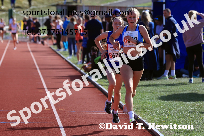 Womens Under-18s, 2026 Northern Mens 6 and Womens 4 Stage and Youngsters Relays, Silksworth, Sunderland. Photo: David T. Hewitson/Sports for All Pics